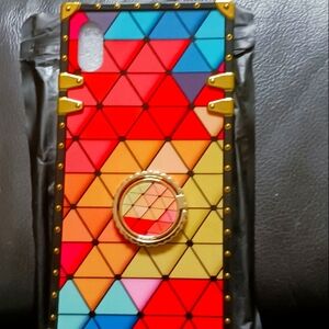 Sokad iphone xs/max Trunk Case in Colorful Geometric Design